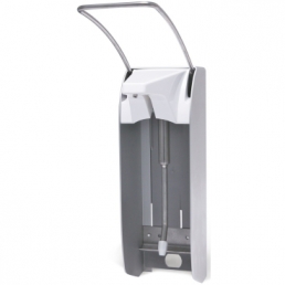 Wandspender Metall für 1000-ml Flaschen, langer Armhebel, mit Edelstahlpumpe
