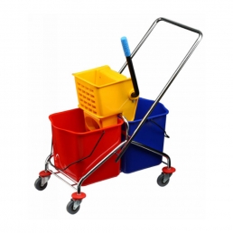 Multi-function Double Mop Wringer Trolleys Bucket
