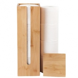 Bamboo Toilet Paper Roll Holder 