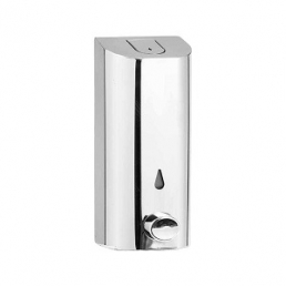 Bathroom wall-mounted press hand 700ml stainless steel soap dispenser with lock 