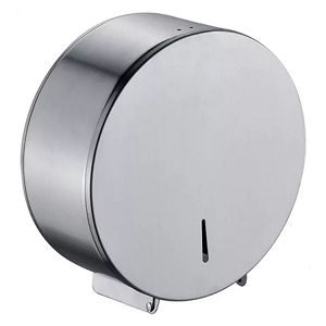 High Quality 304 Stainless Steel Bathroom Accessories Brushed Surface Lockable Wall Mounted Toilet Paper Holder Dispenser