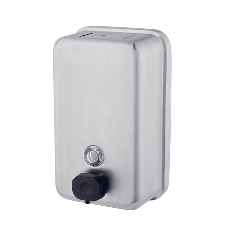 stainless steel vertical soap dispenser 1200ml , Dispensador de jabón vertical de acero inoxidable