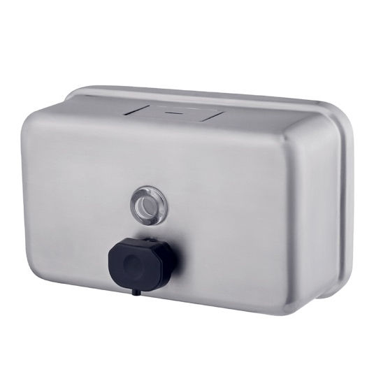 Stainless Steel horizontal soap dispenser 1200ml,Dispensador de jabón horizontal de acero inoxidable