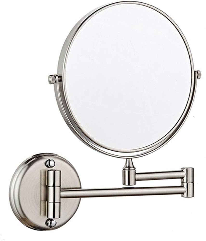 Wall Mounted Make Up Dual Side Mirror 8" with 3X